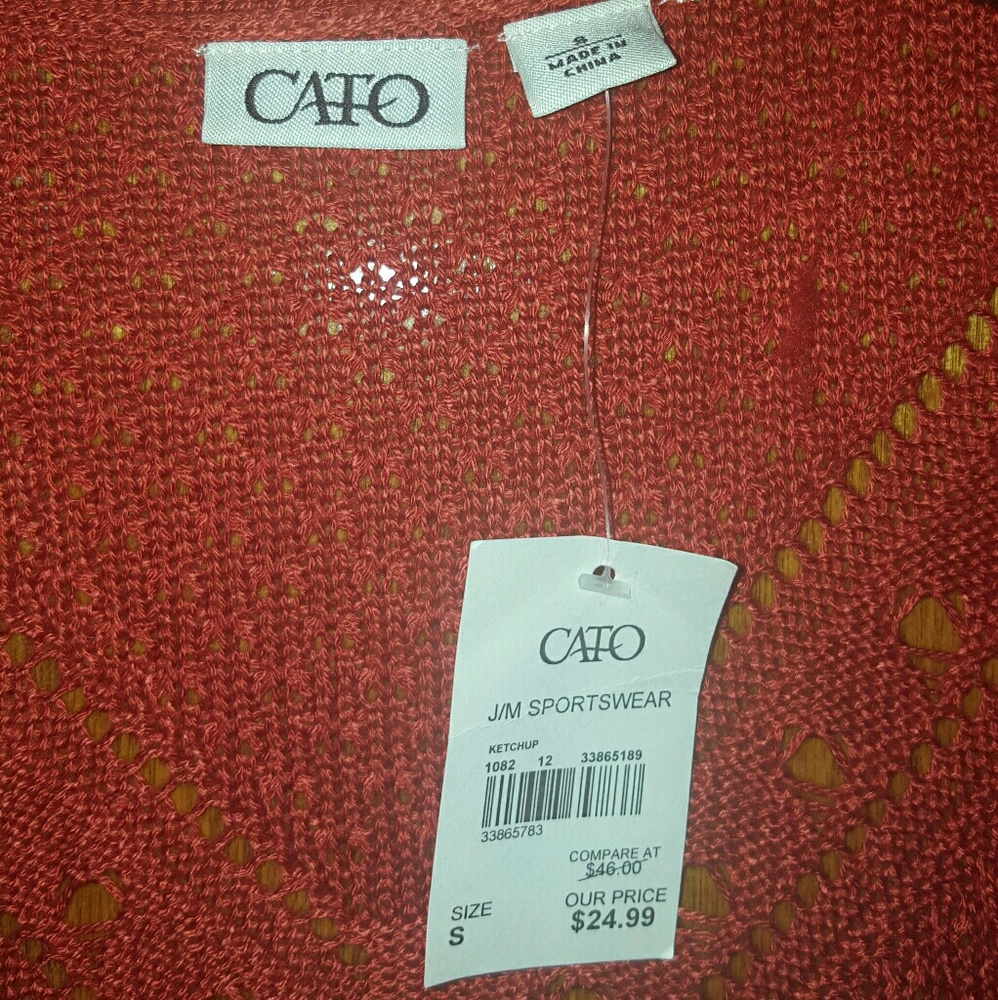 NWT Red "Ketchup" duster